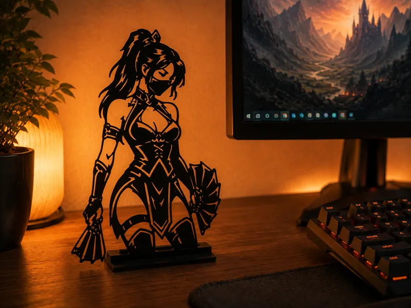Mortal Kombat Kitana Desk Decoration