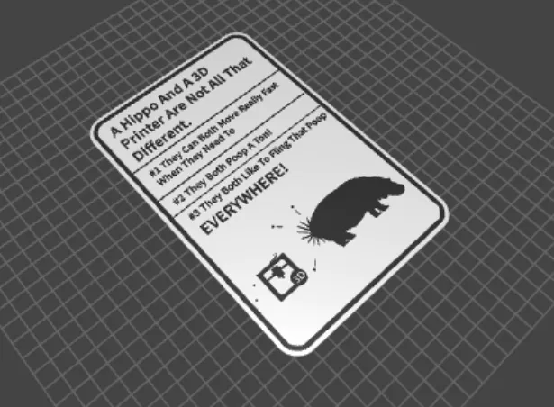 Hippos and 3D printers are not so different
