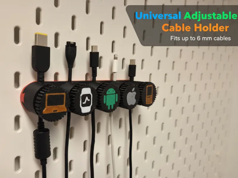 IKEA Skadis Adjustable Cable Holder