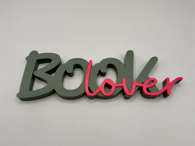 Schriftzug Booklover