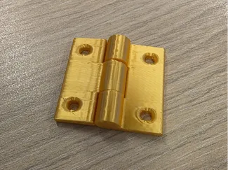 Print in place fully closing hinge