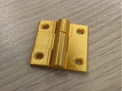 Print in place fully closing hinge