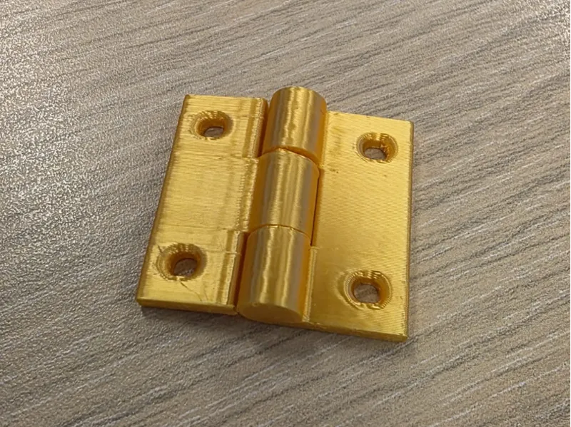 Print in place fully closing hinge
