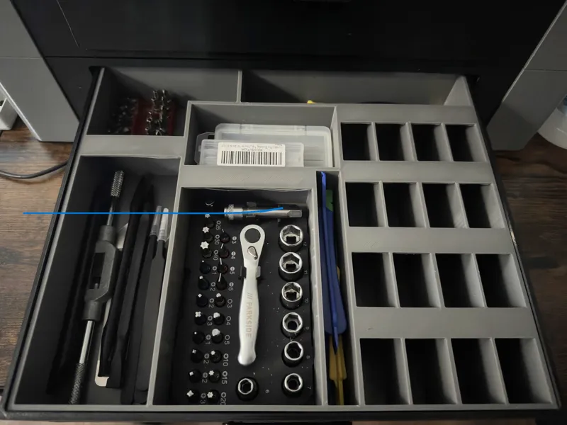 Drawer interior for XL Gridfinity AMS 2 Pro + HT