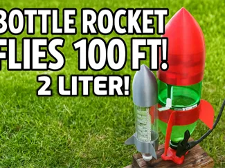 Bottle Rocket with launcher, 2 Liter Version!