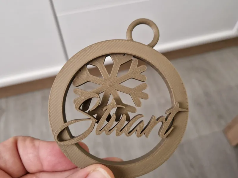 bola navidad personalizada con nombre (stuart)