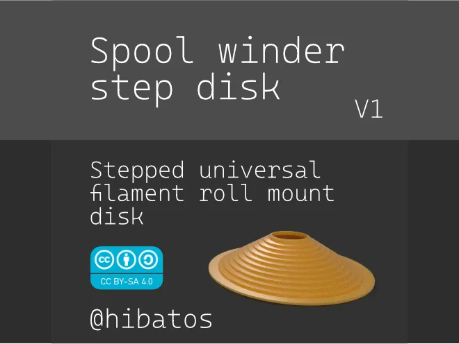 Universal step disk for spool winder/switcher