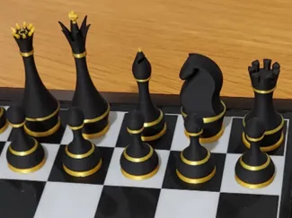 Chess pieces for vintage chess computers