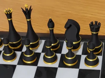 Chess pieces for vintage chess computers