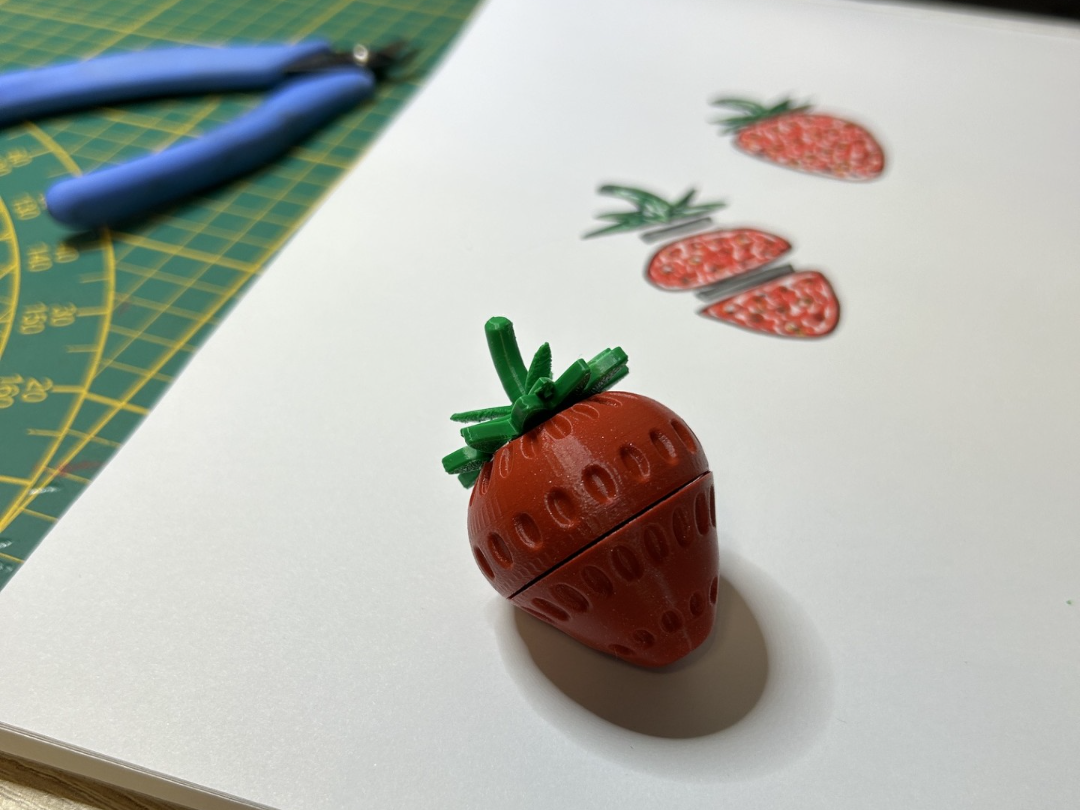Magnetic strawberry toy