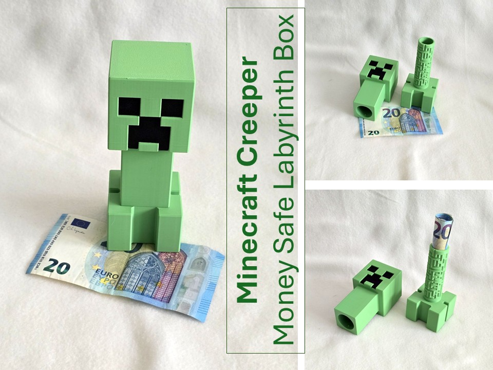Minecraft Creeper Labyrinth Money Gift Box
