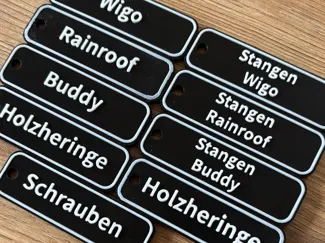Schilder für Taschen - Camping -