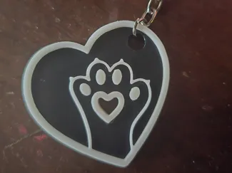 Llavero Patita de gato