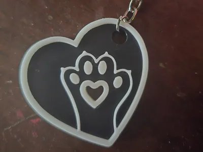Cat Paw Keychain