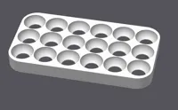 Wachteleierhalter (18 Eier) Länge 185mm verkürzte Version