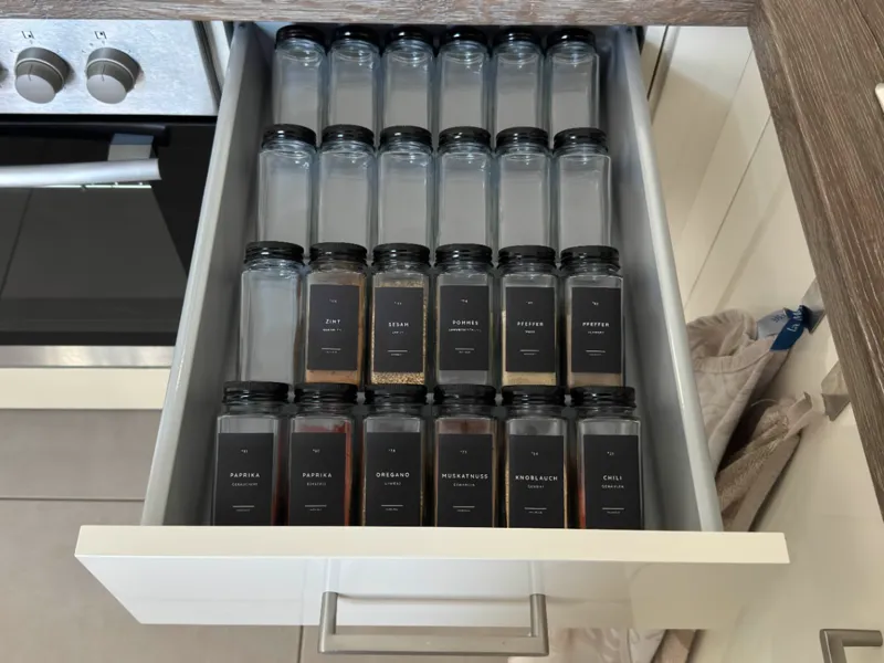 Modular spice drawer organizer