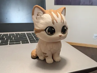 Chibi Kitten Figurine - Cream Puff