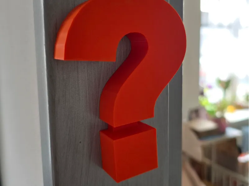 Giga question mark magnet