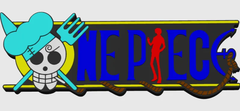 One Piece Logo Number 8