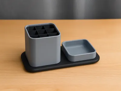 Infinity Desk Organizer + Hidden Storage