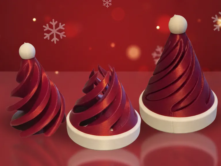 Spiral Santa Hat Decoration