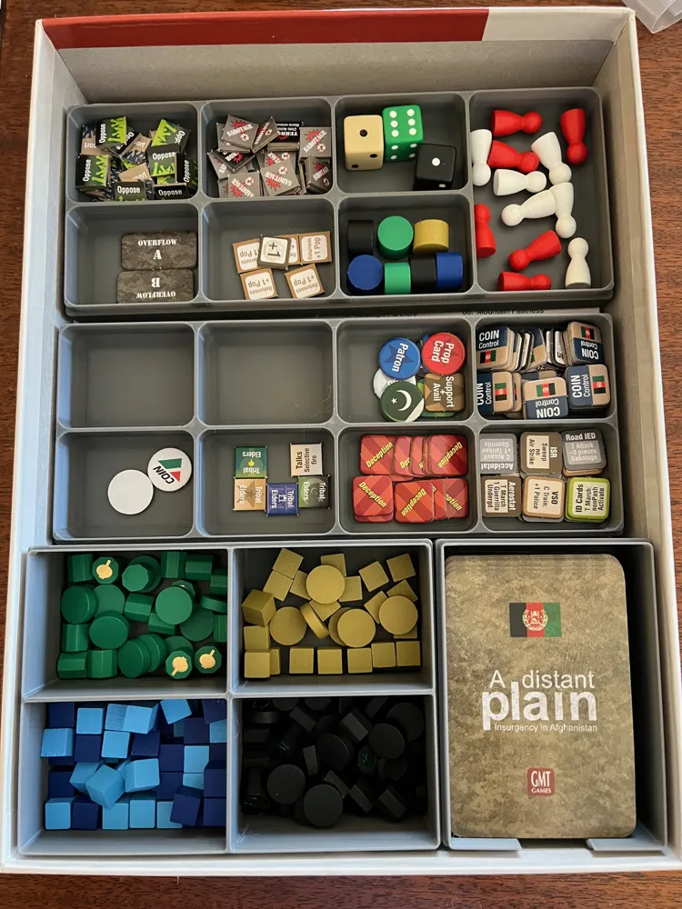 Game Insert Storage A Distant Plain - GMT Games - Box Storage Insert by user_2097692423 ...