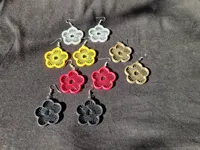 Boucles d'oreilles fleurs de printemps (3 tailles) — photo 2