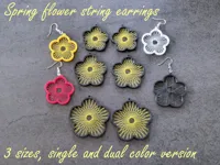 Boucles d'oreilles fleurs de printemps (3 tailles) — photo 1