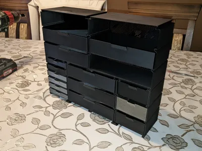 Big modular drawers Organizer 0.8 nozzel vase mode