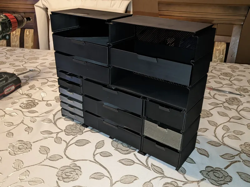 Big modular drawers Organizer 0.8 nozzel vase mode