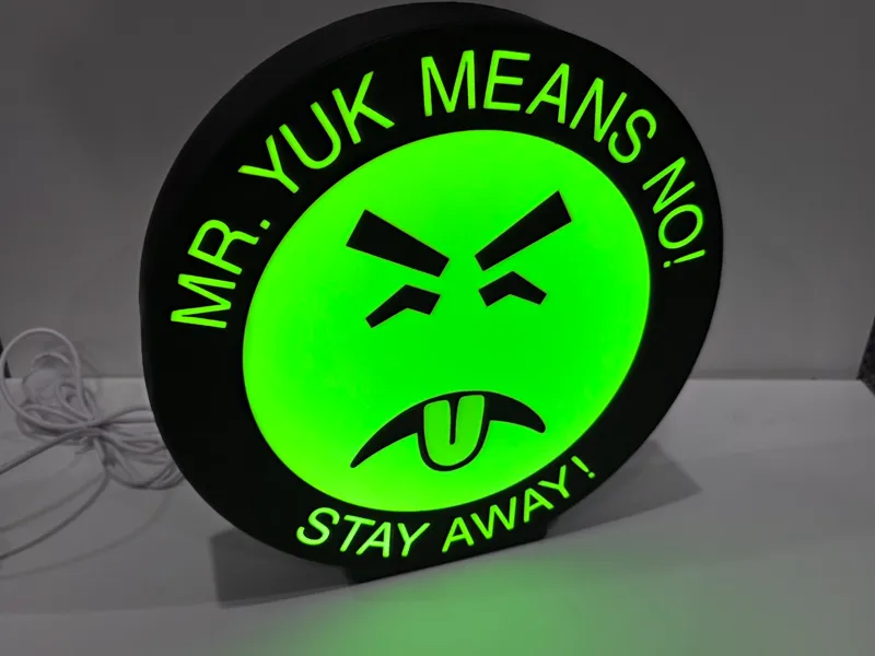 Mr. Yuk lightbox