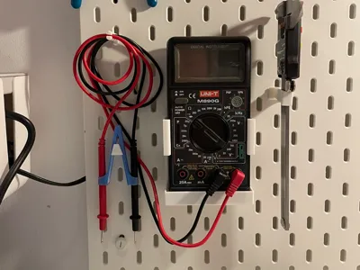 UNI-T M890G multimeter & probe ikea skadis holder