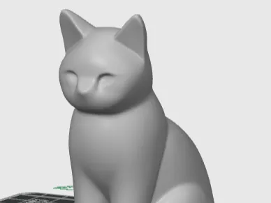 Minimalistic Cat Figure