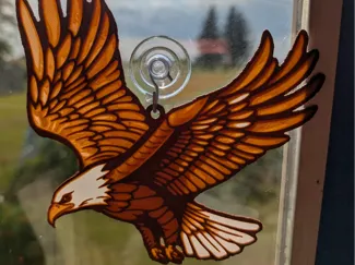 Bald Eagle Sun Catcher - Hueforge 1 piece