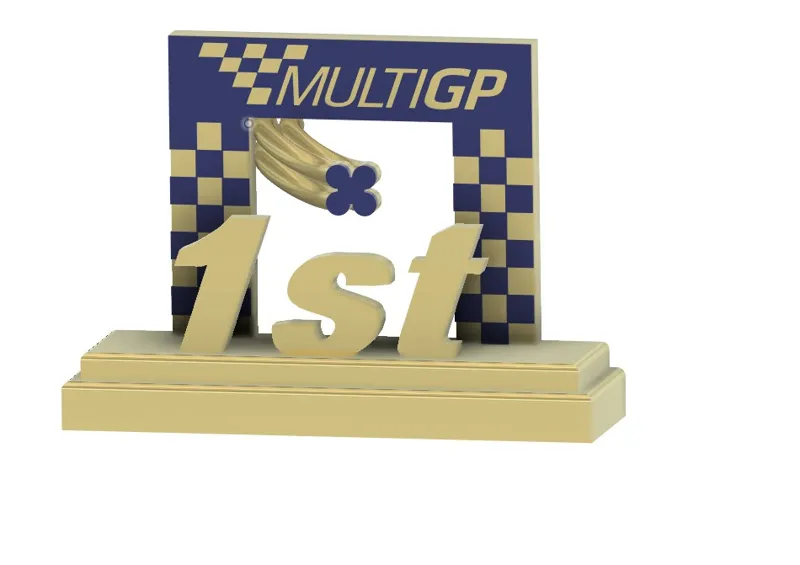 MultiGP Drone racing Trophy Scalable and Customizable 