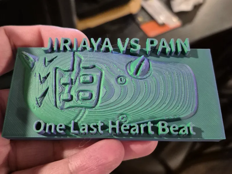 jiriaya vs pain one last heart beat plack 