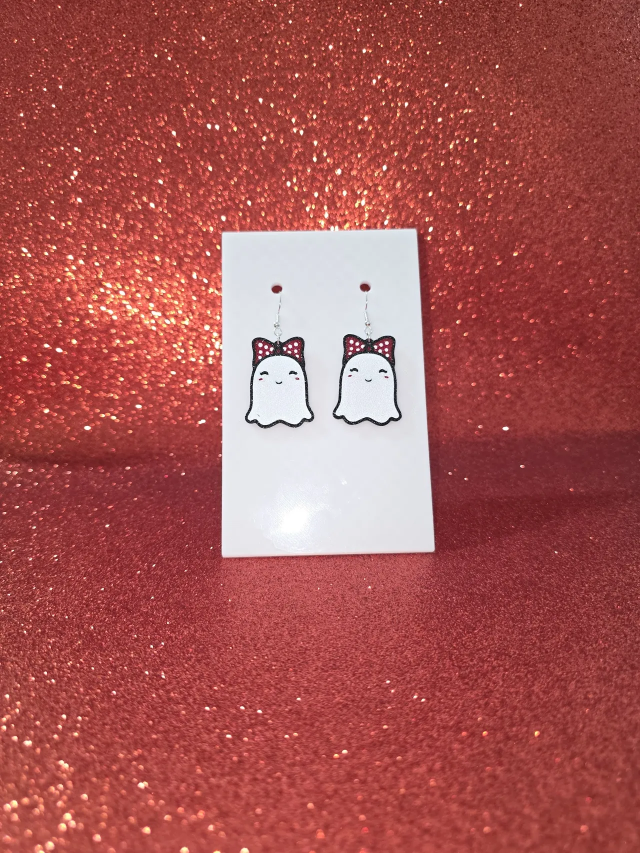 Trendy ghost earrings view 2