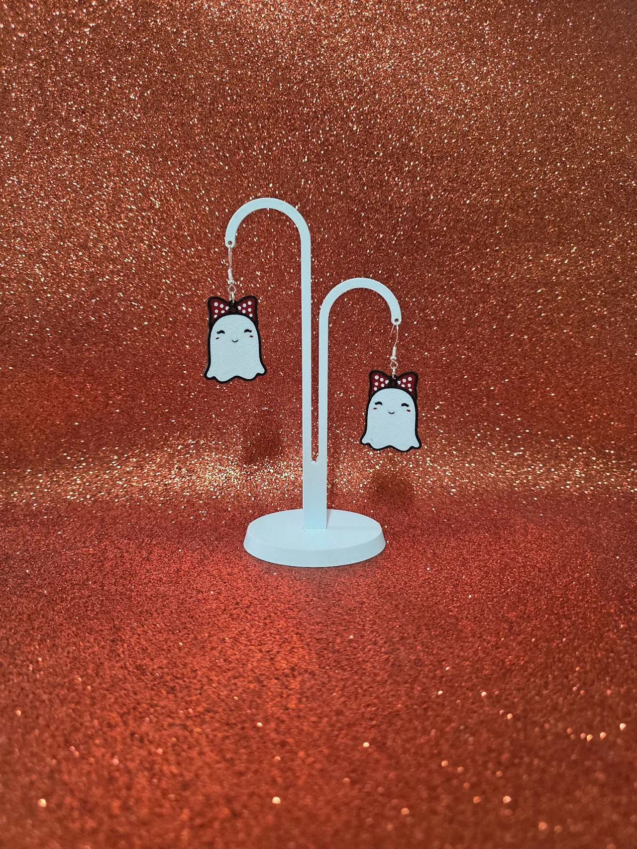 Trendy ghost earrings view 3