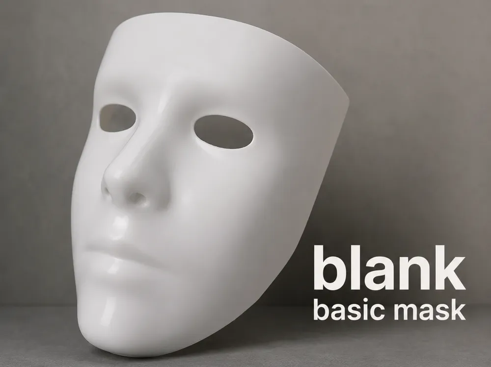 blank basic mask - Free 3D Print Model - MakerWorld
