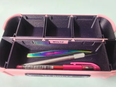 Horizontal Case for Parts Storage Stackable Box