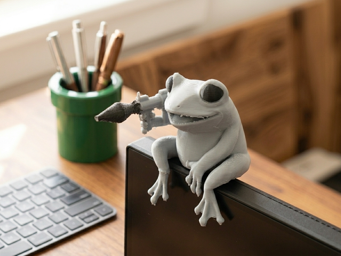 Frog with RPG – Monitor Buddy 3D Model
