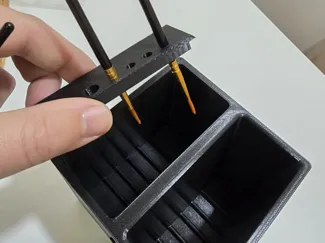 caja limpia pinceles