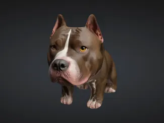 Cute Pitbull figure or keychain