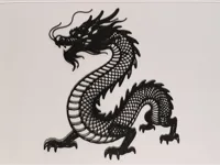 Dragon chinois en décoration murale — photo 2