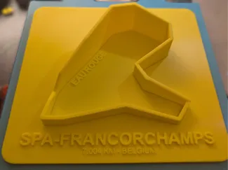 Spa-Francorchamps: Eau Rouge Track Plate