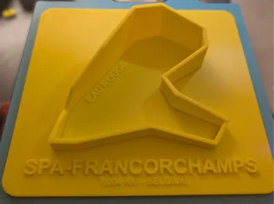 Spa-Francorchamps: Eau Rouge Track Plate