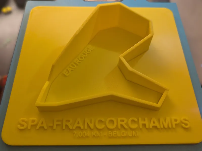 Spa-Francorchamps: Eau Rouge Track Plate