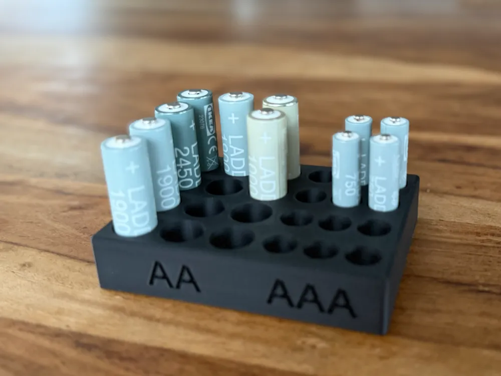 Simple Battery Storage - Free 3D Print Model - MakerWorld