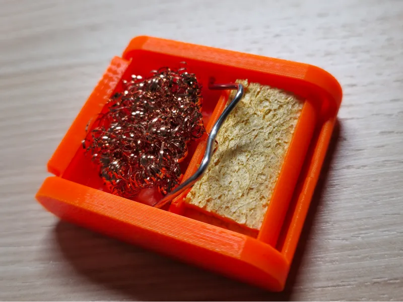 soldering iron stand and cleaner
