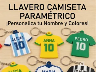 LLAVERO MESSI PARAMETRICO PERSONALIZABLE